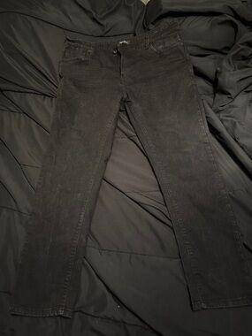 Kenneth Cole Slim Straight Black Jeans